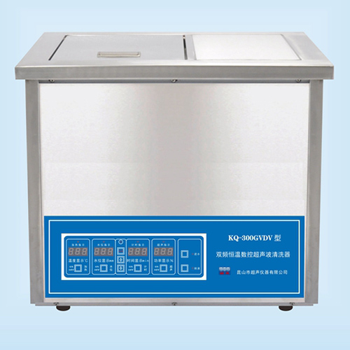 昆山舒美台式双频恒温数控超声波清洗器超声波清洗机KQ-300GVDV