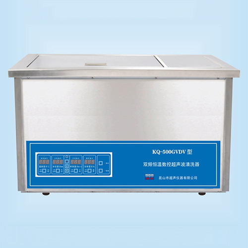 昆山舒美台式双频恒温数控超声波清洗器超声波清洗机KQ-500GVDV