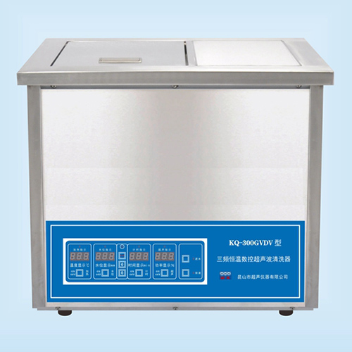 昆山舒美台式三频恒温数控超声波清洗器超声波清洗机KQ-300GVDV